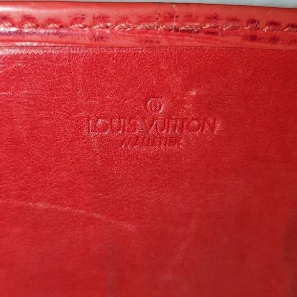 Louis Vuitton Red Epi Long Wallet Pouch